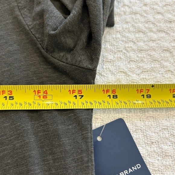 Lucky brand Embroidered V-Neck / NWT charcoal grey blouse top SP - Picture 11 of 13